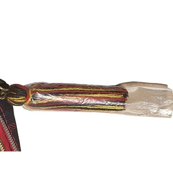 Estee Lauder Makeup Bag Full Zip‎ Plaid Est 1946 Recycled Tassel Everyday - Picture 3 of 5